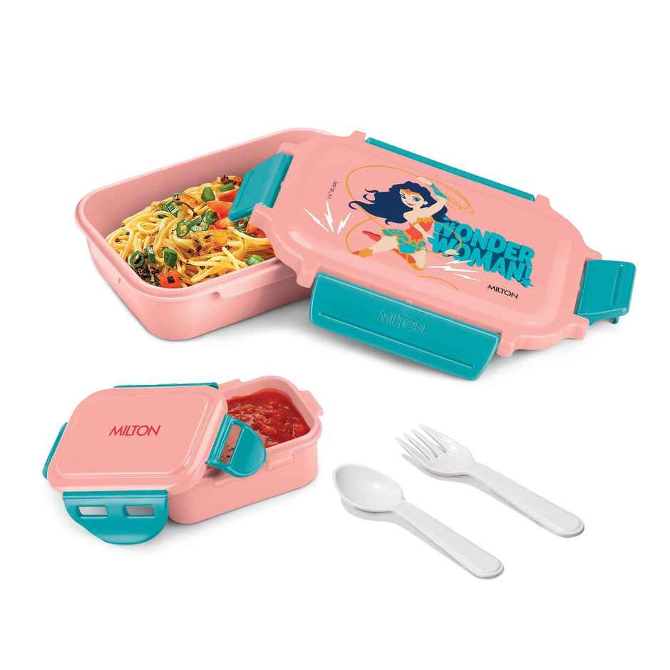 Milton Sherry Kids Tiffin Lunch Box | 520 ml | Pink | DC