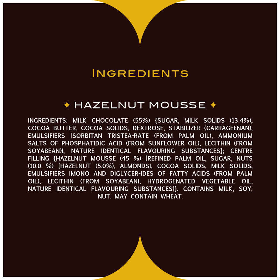 Fabelle Hazelnut Handcrafted Chocolate Truffles Inspired by Classic Desserts, Assorted Luxury Chocolates