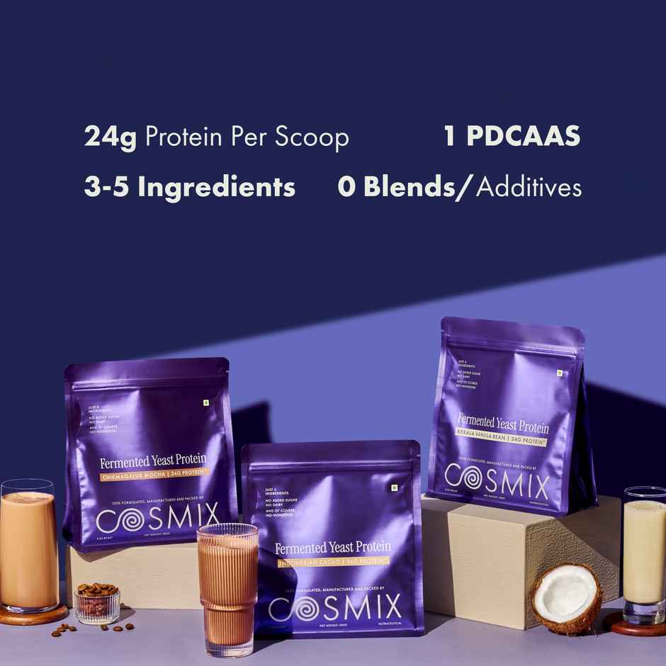 Cosmix Fermented Yeast Protein Powder | Pure Single-Source Plant Protein | Classic Unflavoured