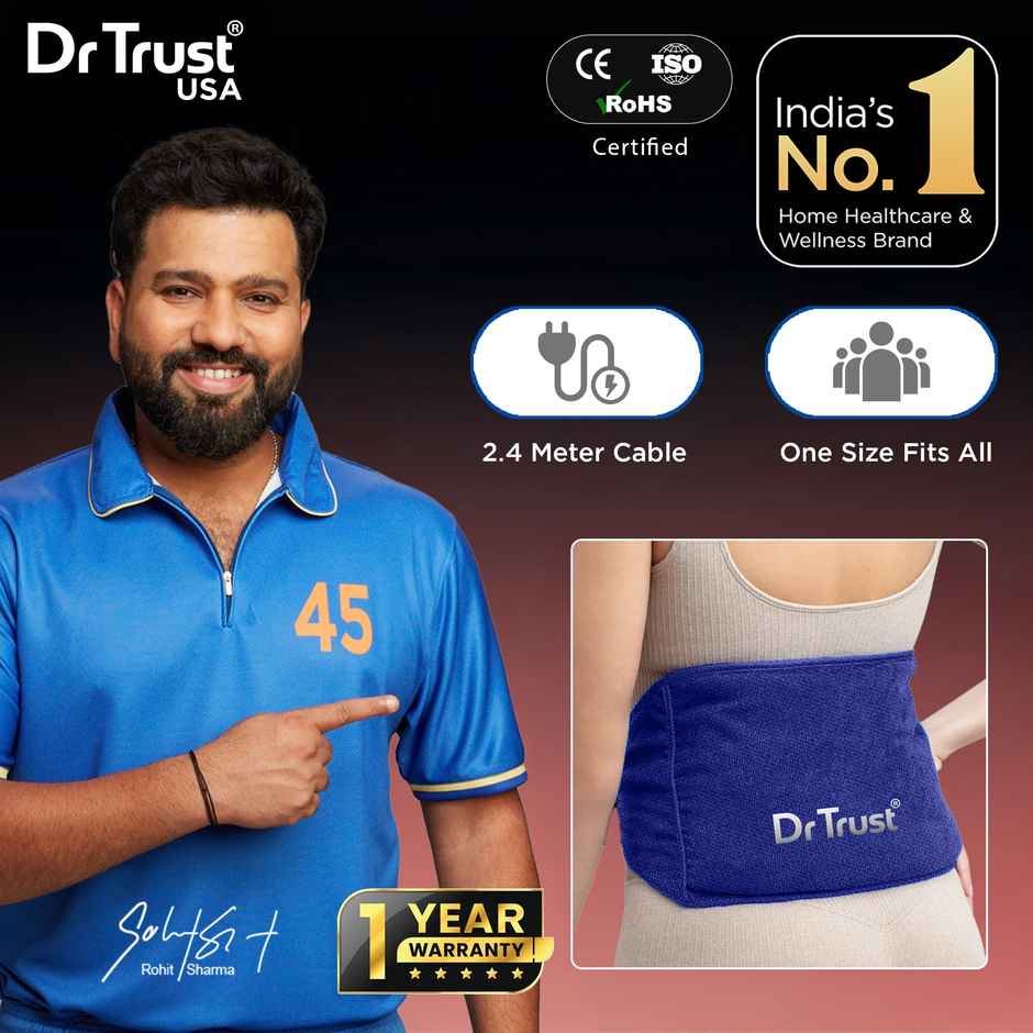 Dr Trust Orthopaedic Electric Heat Belt for Menstrual Cramps, Body/Knee Pain Relief Heating Pad