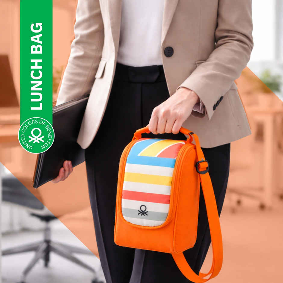 United Colors of Benetton Lunch Bag | Digital Print | Orange