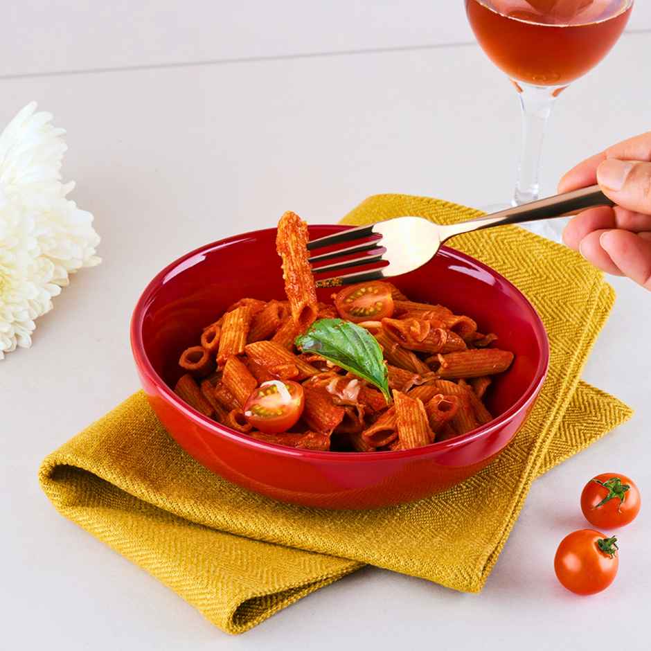 BlackCarrot Red & White Snack Bowl Set | Animal Bone Ash Free Stoneware