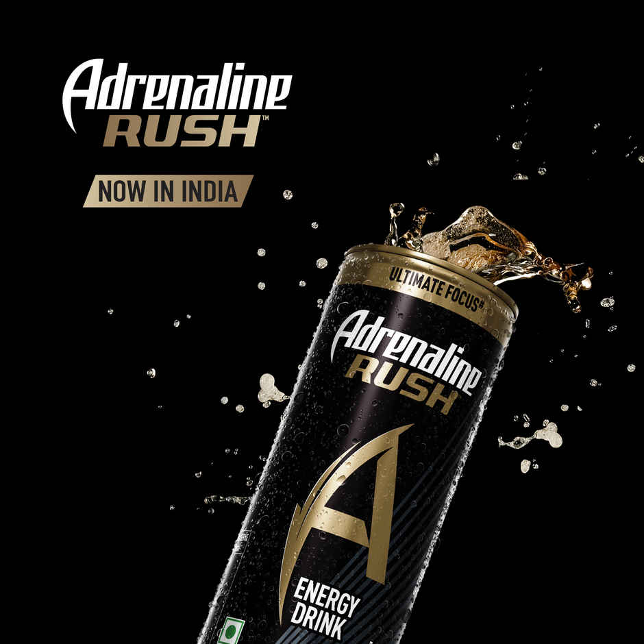 Adrenaline Rush Energy Drink - Black (300ml) & Lay'S Potato Chips - Sizzling Hot Spicy Flavour (48g) Combo
