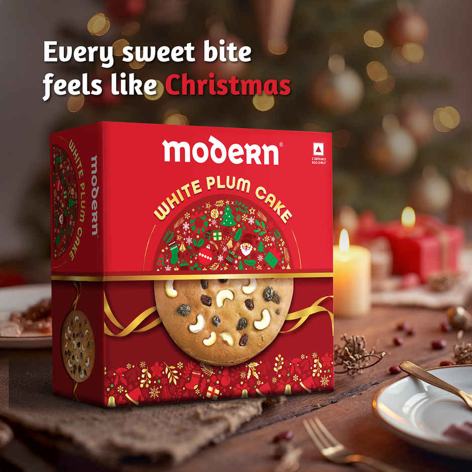 Modern White Plum Cake | Combo