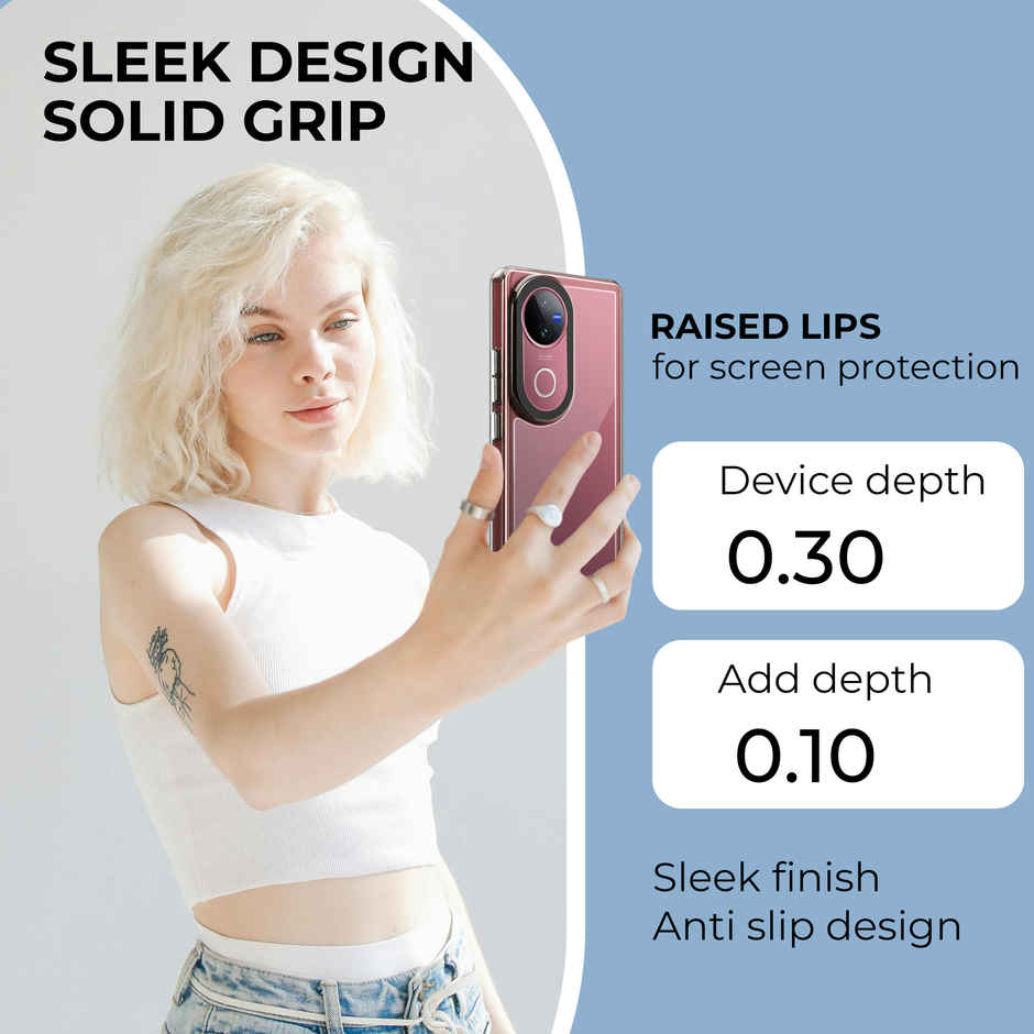 Artistque Case for Vivo V50 | V50E 5G Back Cover | Ultra Stylish Transparent TPU Cover