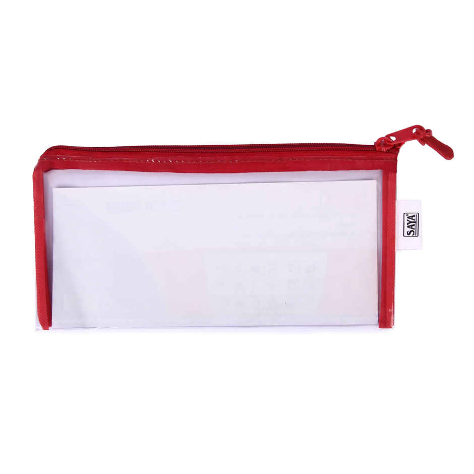 Saya PVC Makeup Pouch | Pencil Case | Pen Pouch & Travel Organizer for School and Office