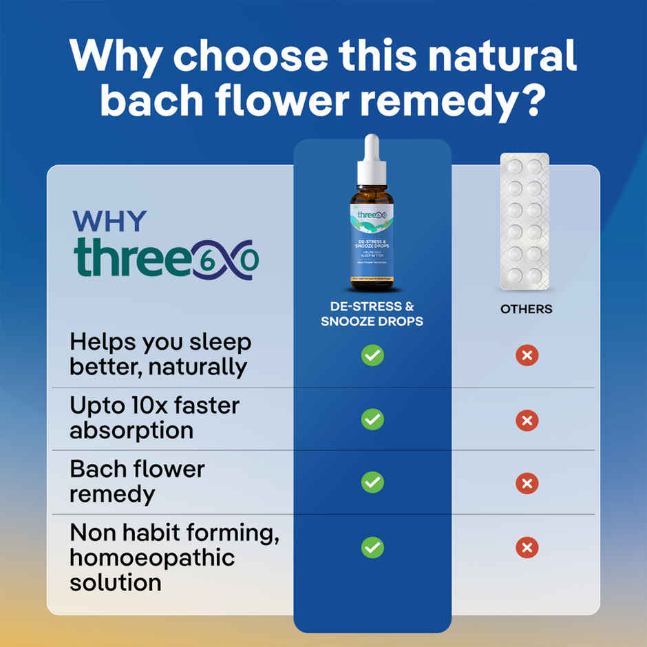 Three 60+ De-Stress & Snooze Drops