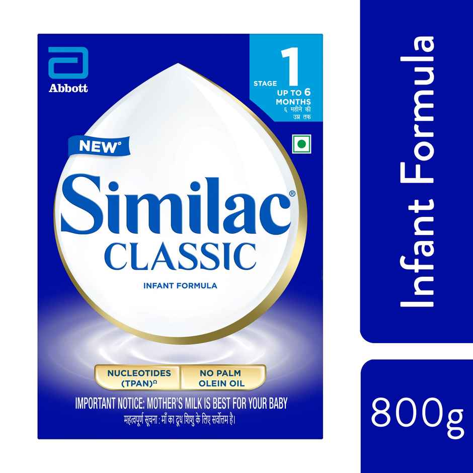 Similac Classic Stage 1 Infant Formula (Up to 6 months) - 800 GM Box