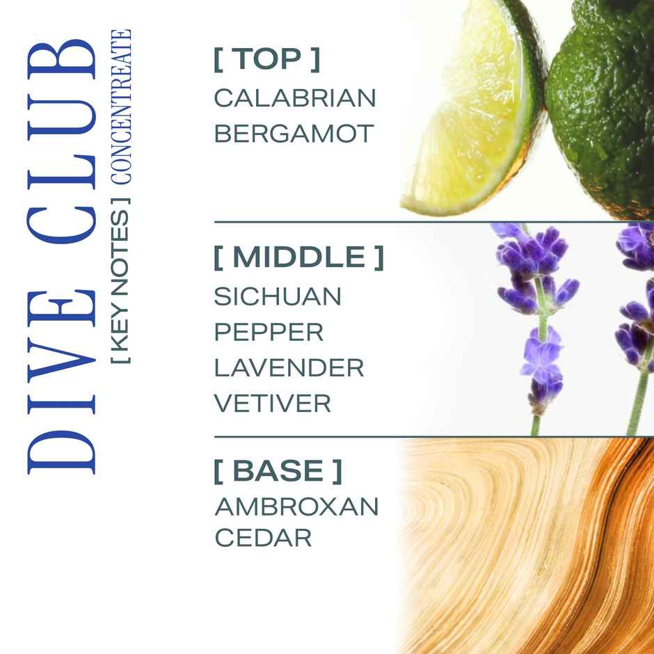 HIRA Dive Club Eau De Perfume | Mini | For Man | Woody, Musky & Spicy Notes