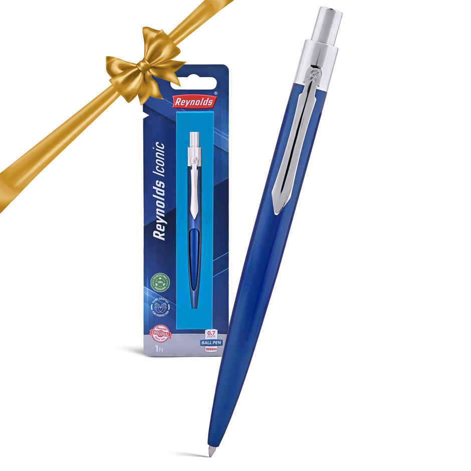 Reynolds Premium Tiktok Metal Pen, Blue Bodycolor (Blue Pen)