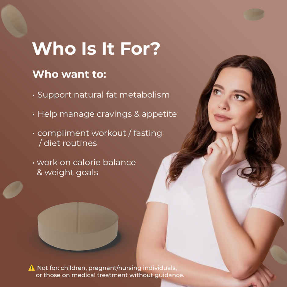 OYB Fat Burner with Garcinia, Green Tea & ACV | 30 Tablets | OYB Calorie Crush