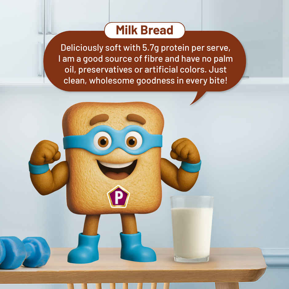 Protein Chef High Protein Milk Bread | 32g Potein No Maida High Fiber Bread