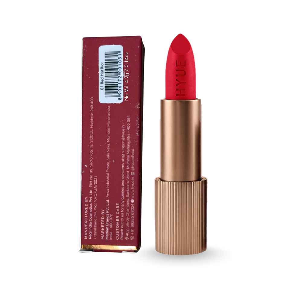 HYUE VelvetteKiss Featherlight Powder Matte Lipstick 01 | Red Hot Riot