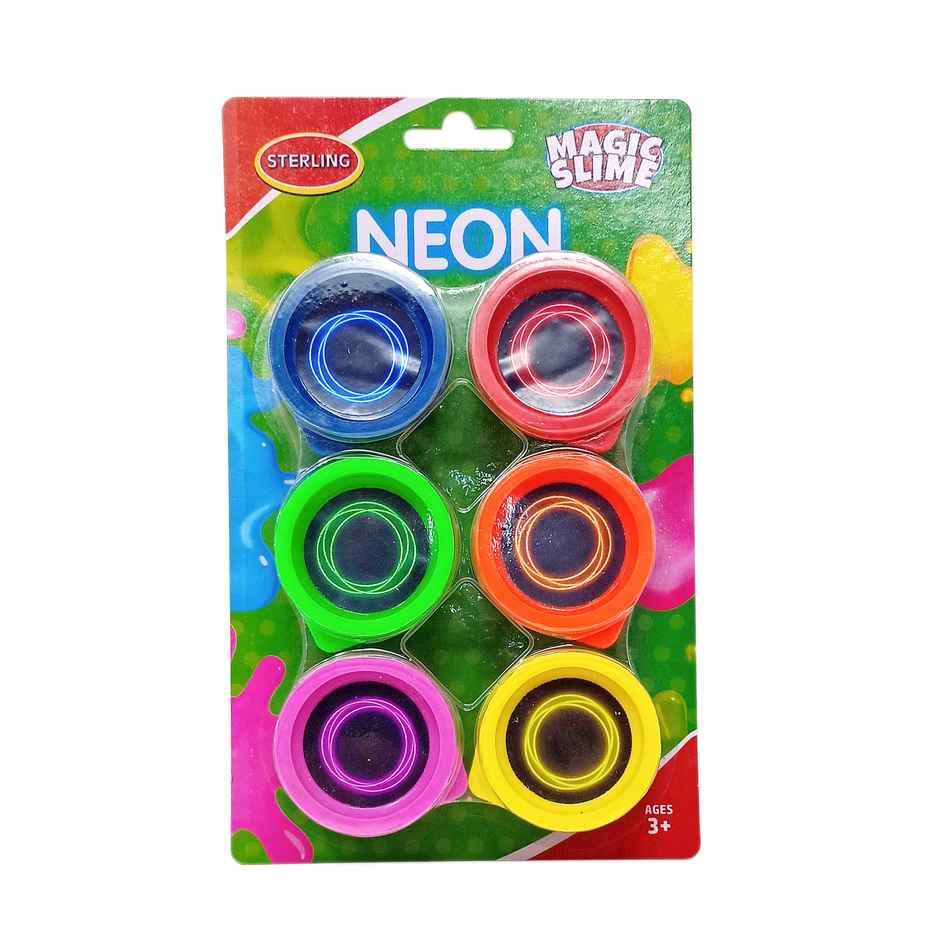 Sterling Magic Slime Neon | 25 g | Set Of 6