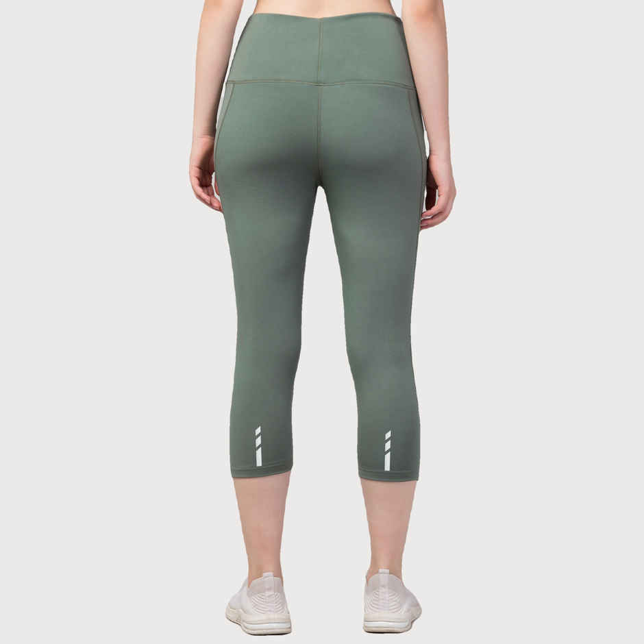 Fflirtygo Women's Capri 4 Way Stretch Slim Fit Leggings Fsc Msage | M