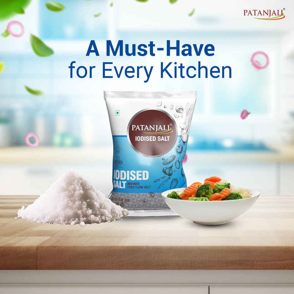 Patanjali Iodized Namak Salt for Everyday Use