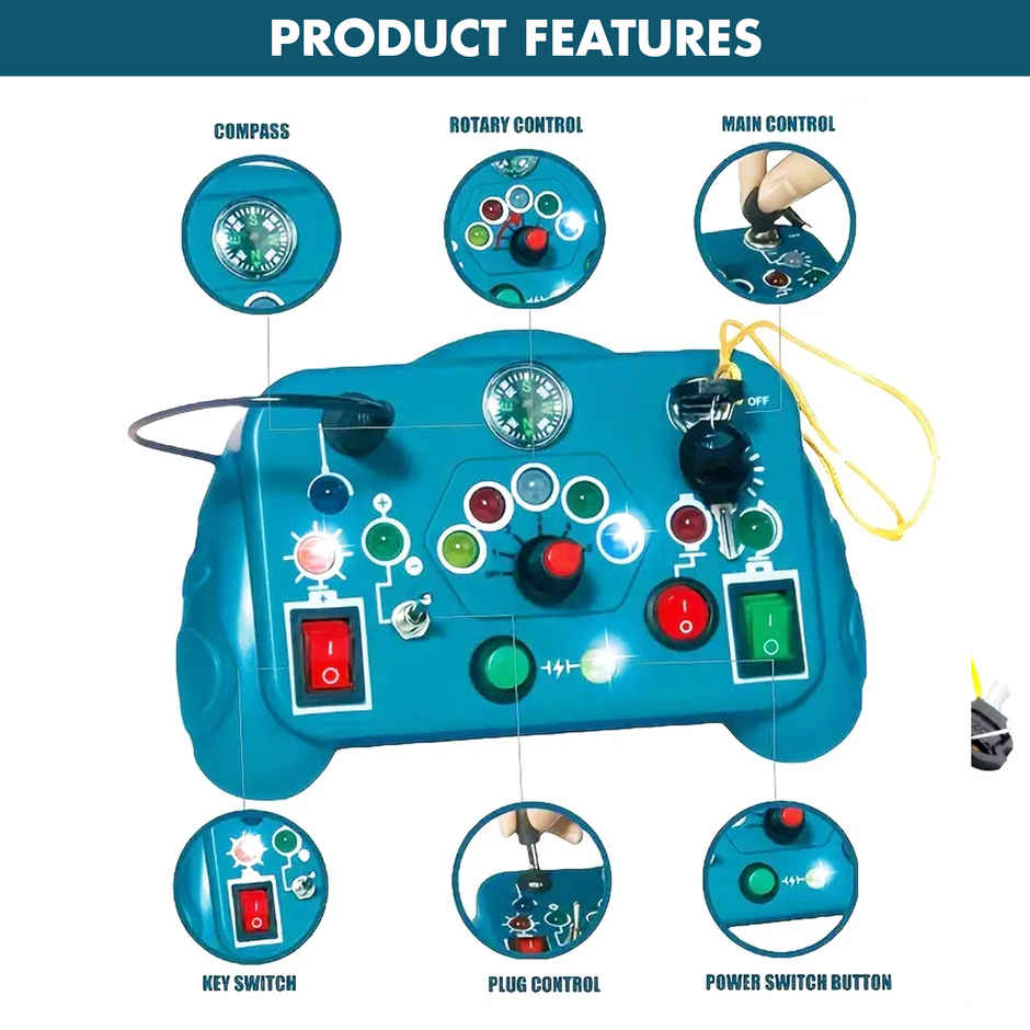 Kidology Busy Board Activity Toy For Toddlers | Blue