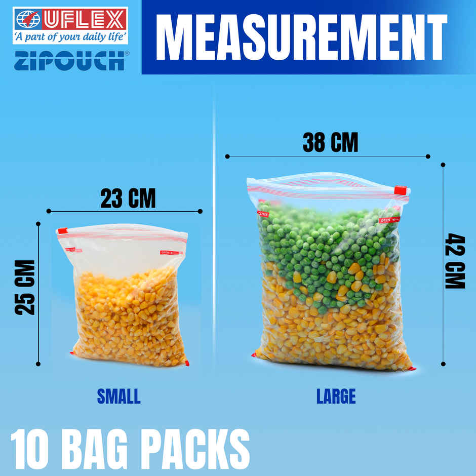ZIPOUCH Freezer Bag Large | 42 x 38 cm | Practical & Handy