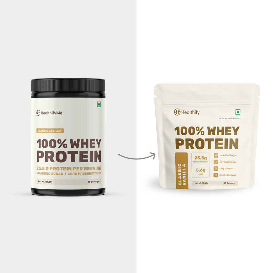 Healthifyme 100% Whey Protein Blend Vanilla