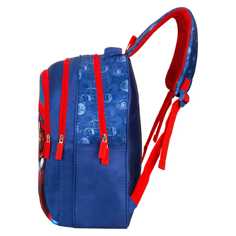 Striders Marvel Avengers School Bag for Boys Blue 16 Inch Kids Backpack with Padded Straps