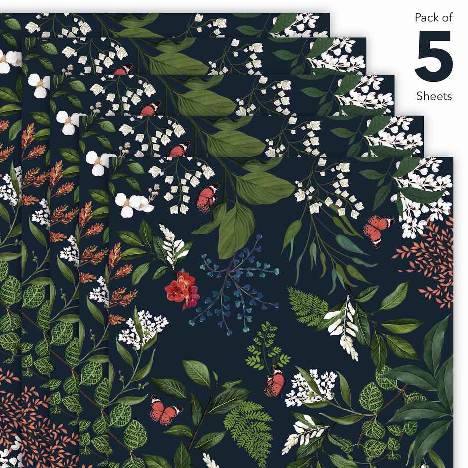 Tiger Notes Gift Wrap Festive Jungle | Blue | Decorative Use