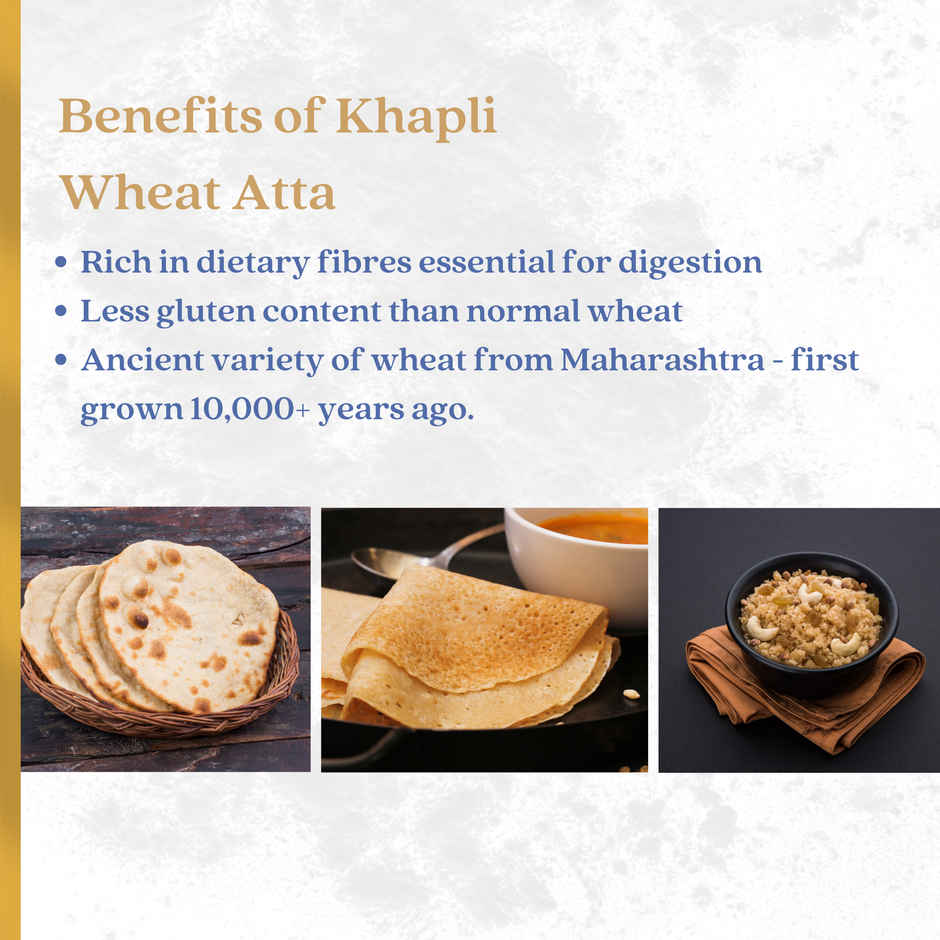 Earthen Story Certified Organic Khapli Atta Combo  