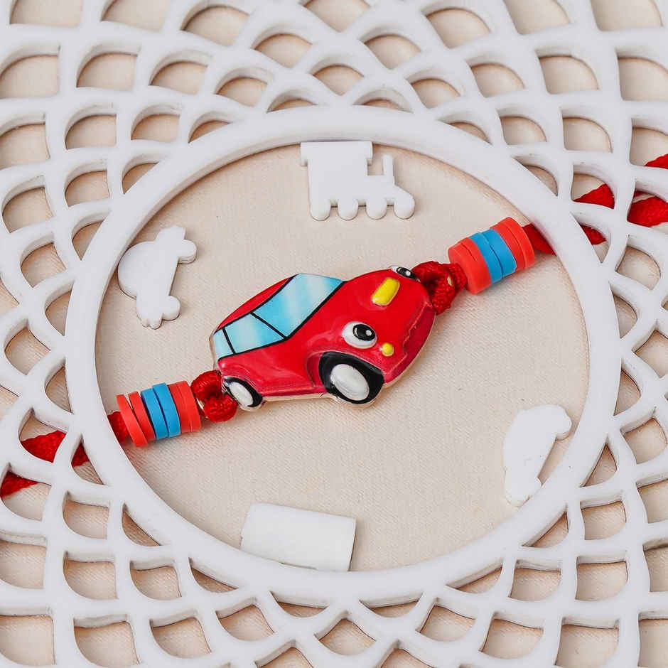 Ecraftindia Roli Chawal Chandan Mishri Pouch Combo For Rakhi (1pc) & Ecraftindia Cartoon Car Rakhi | Raksha Bandhan Rakhi | Roli Chawal Pack (1pc) & Ecraftindia Monkey Cartoon Rakhi | Raksha Bandhan Rakhi | Roli Chawal Pack (1pc) & Ecraftindia Batman Rakhi | Raksha Bandhan Rakhi For Bhai Bhaiya | Roli Chawal Pack (1pc) Combo