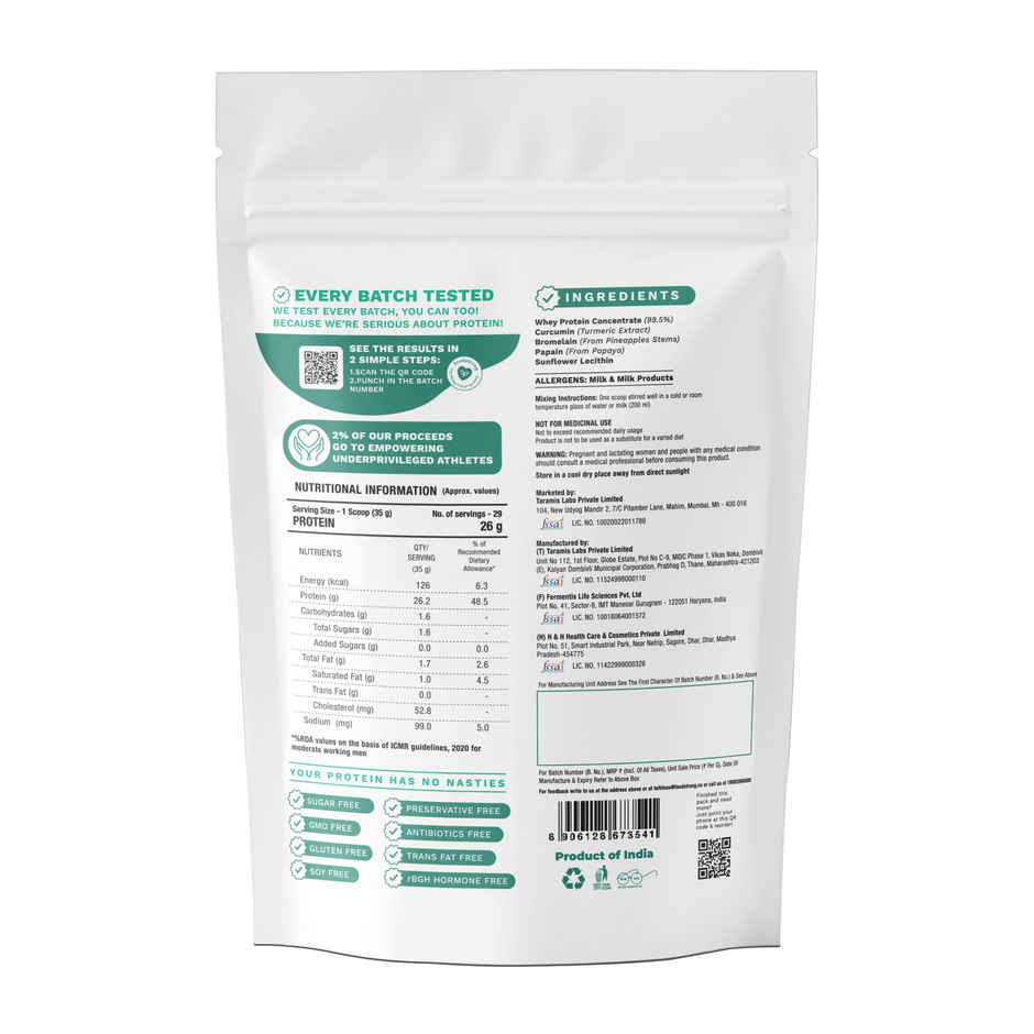 Foodstrong Whey Protein Powder Unflavoured
