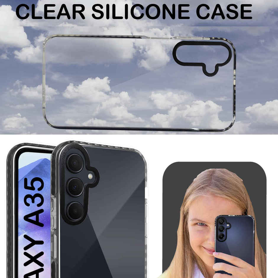Artistque Case for Samsung Galaxy A35 5g Back Cover - ultra Stylish Transparent Cover