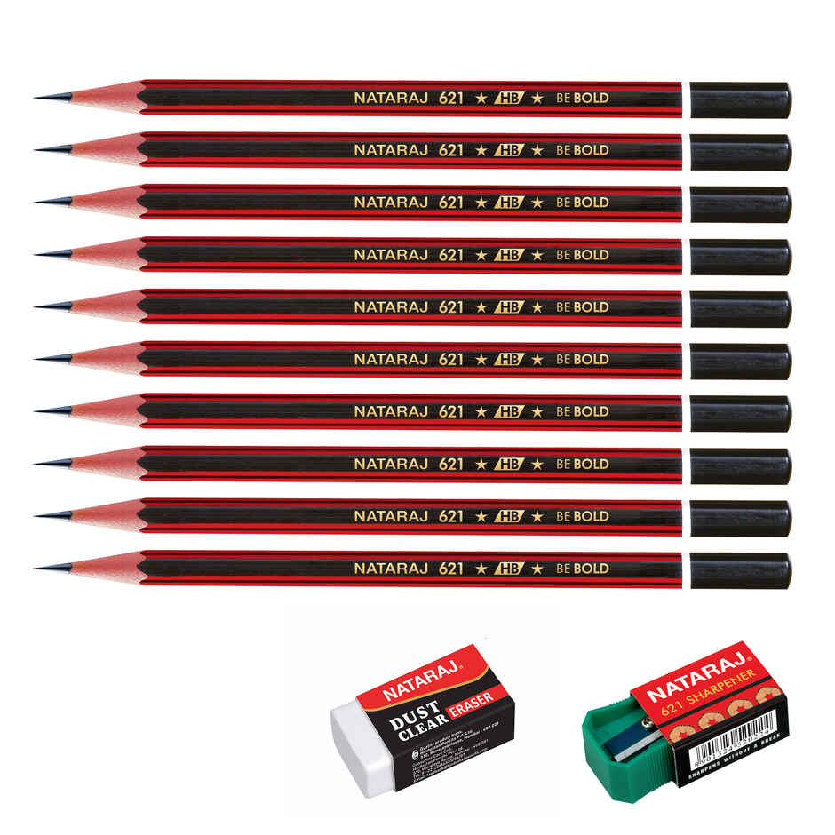 Nataraj 621 Writing Pencil 10 Pcs