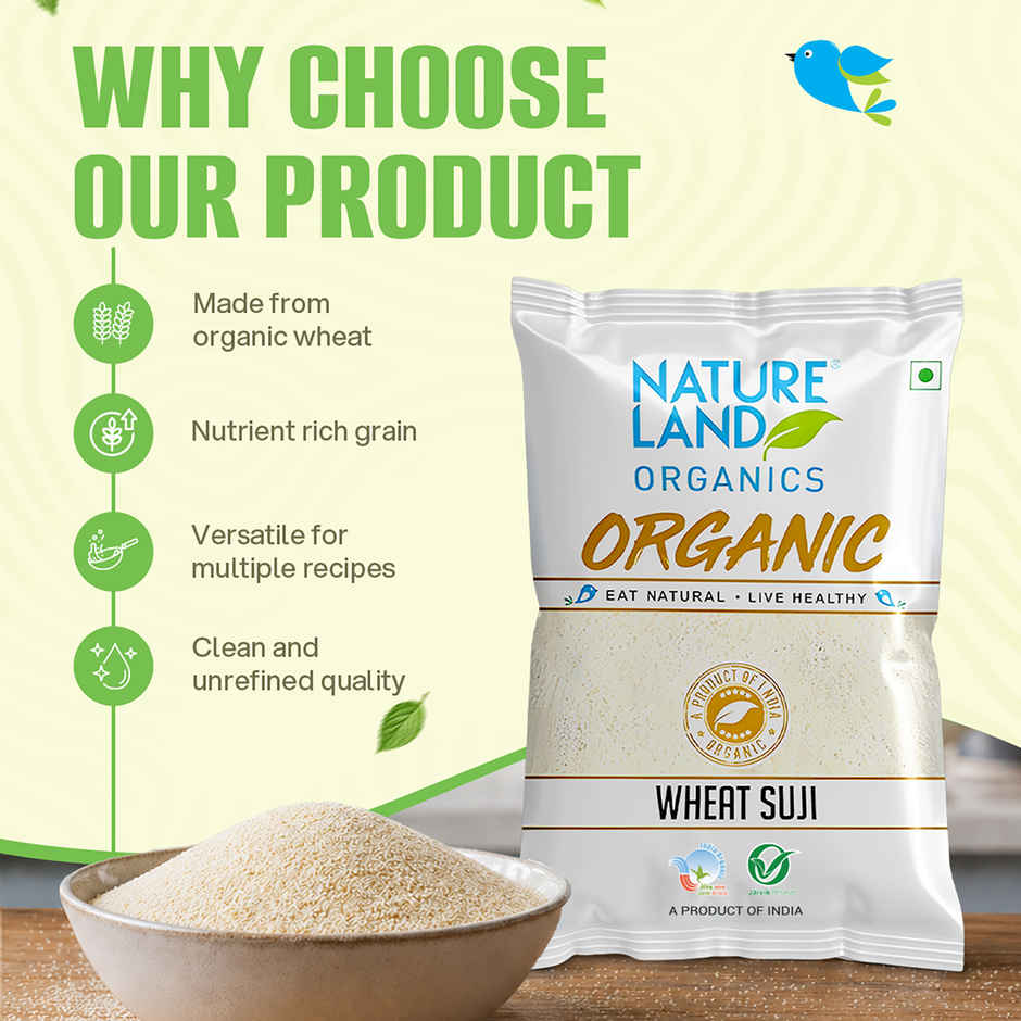 Natureland Organics Wheat Suji