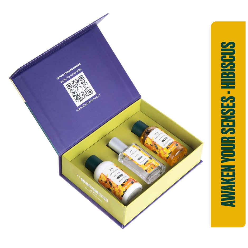 The Body Shop Hibiscus Shower Gel, Body Lotion & Body Mist Gift Set