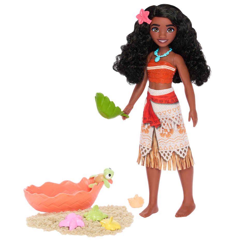 Disney Princess Doll | Moana Ocean Friends | Sand Play