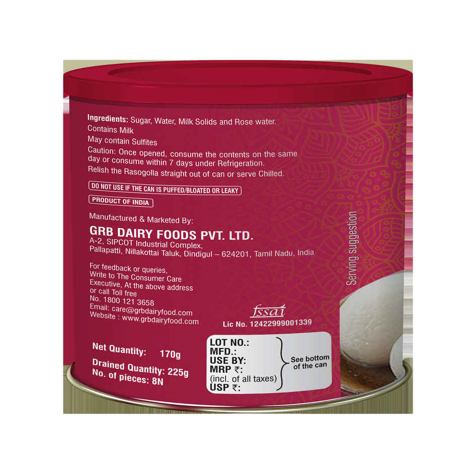 GRB Rasgulla | Soft & Spongy Sweet