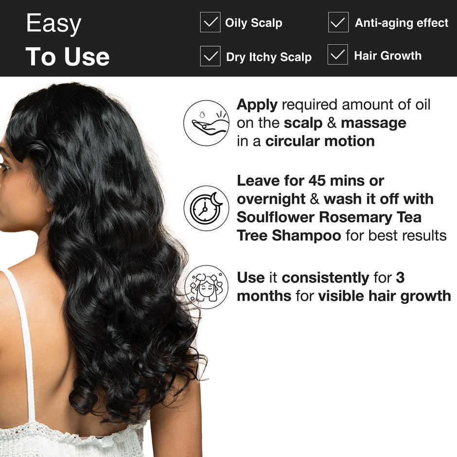 Soulflower Sesame Oil for Hair Loss Due to Thinning