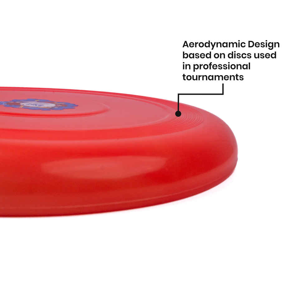Zike Ultimate Frisbee - Size Large, Red Colour for Outdoor Fun