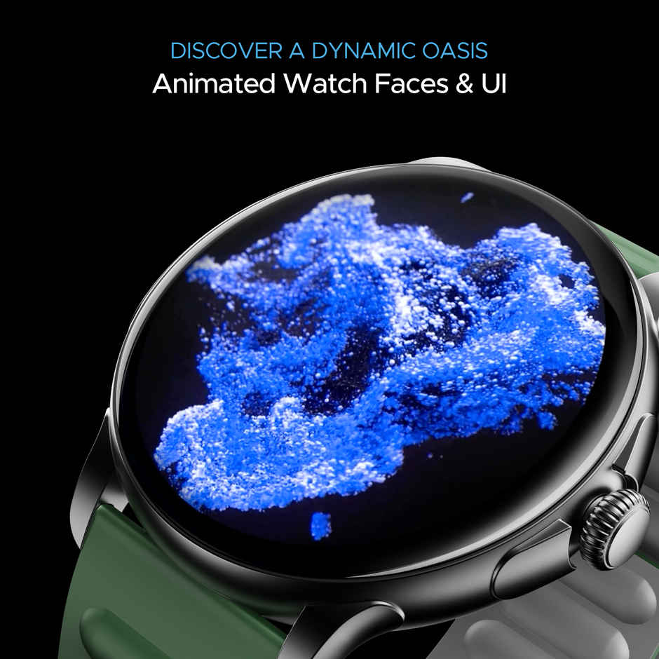 boAt Lunar Oasis Smartwatch | 1.43" AMOLED Display | BT Calling - Olive Green