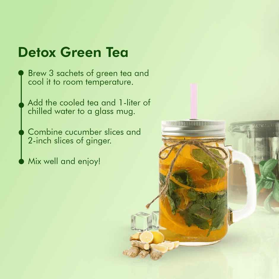 Eco Valley Organic Green Tea- Divine Tulsi| Boost Energy, Helps Burn Body Fat| Zero Calories