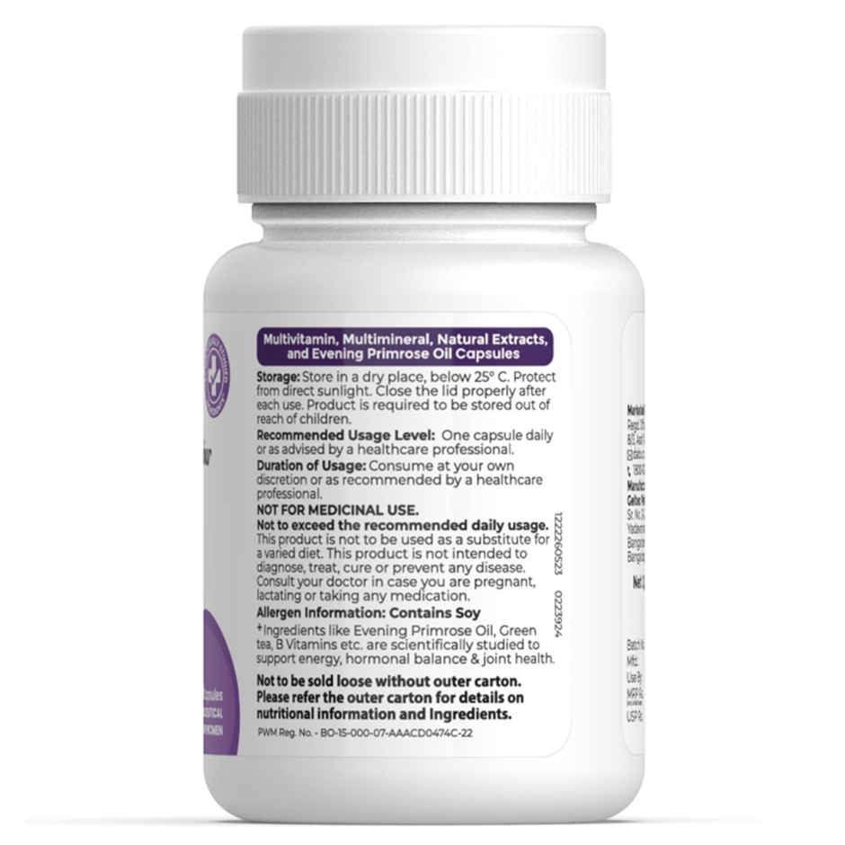 Siens By Dabur Multivitamin For Women, 32 Nutrients To Support Overall Health 30 Capsules