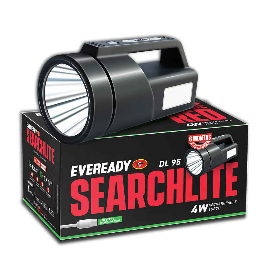 Eveready Searchlite DL95 Rechargeable Torch | 4W