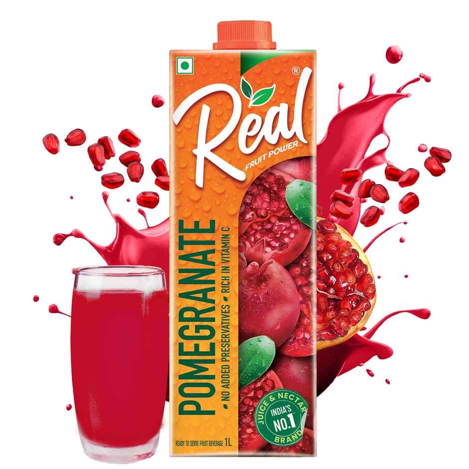 Dabur Real Pomegranate Fruit Juice | Refreshing & Tangy