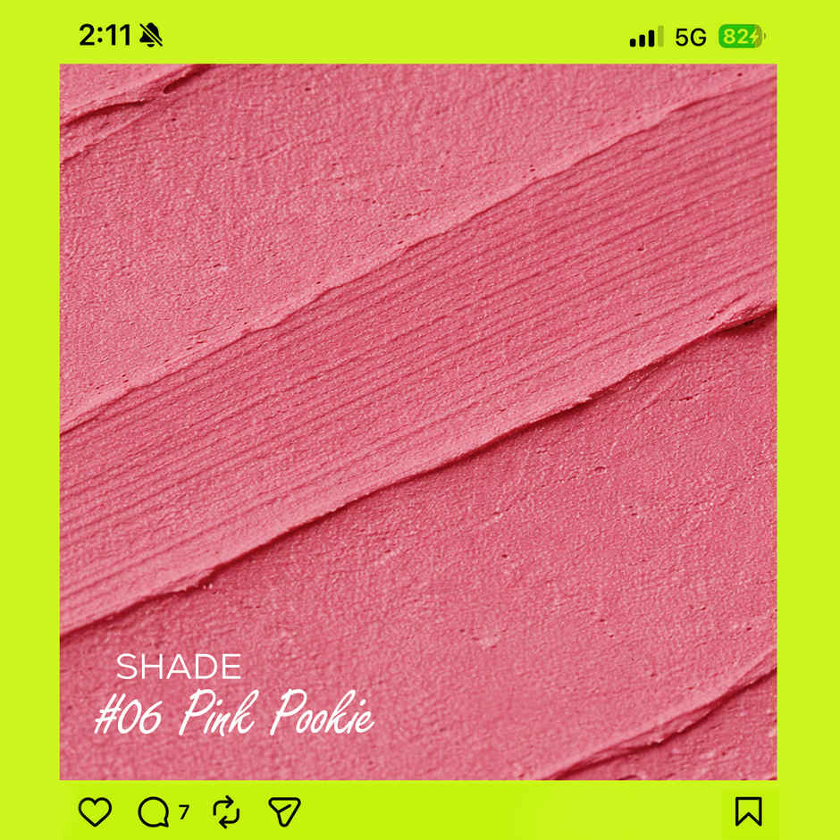 RENEE Delulu Blurring Matte Liquid Lipstick With Jojoba Oil & Rosehip Oil Pink Pookie