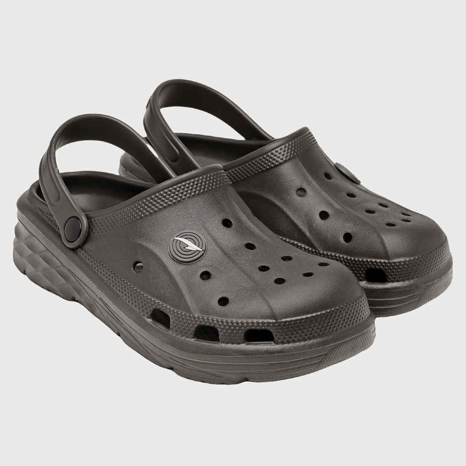 Asian Agc-14 Men Clogs Dark-Grey (Size-9)