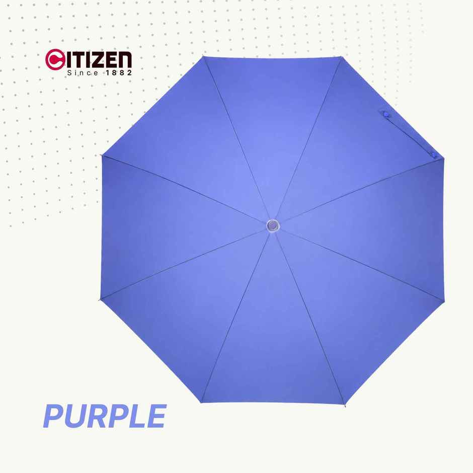 Citizen 2 Fold 21 Inch Purple Mono Silver Umbrella
