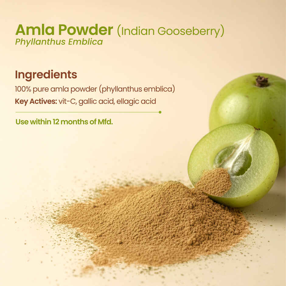 Nat Habit Natural Amla Powder for Hair and Skin Care