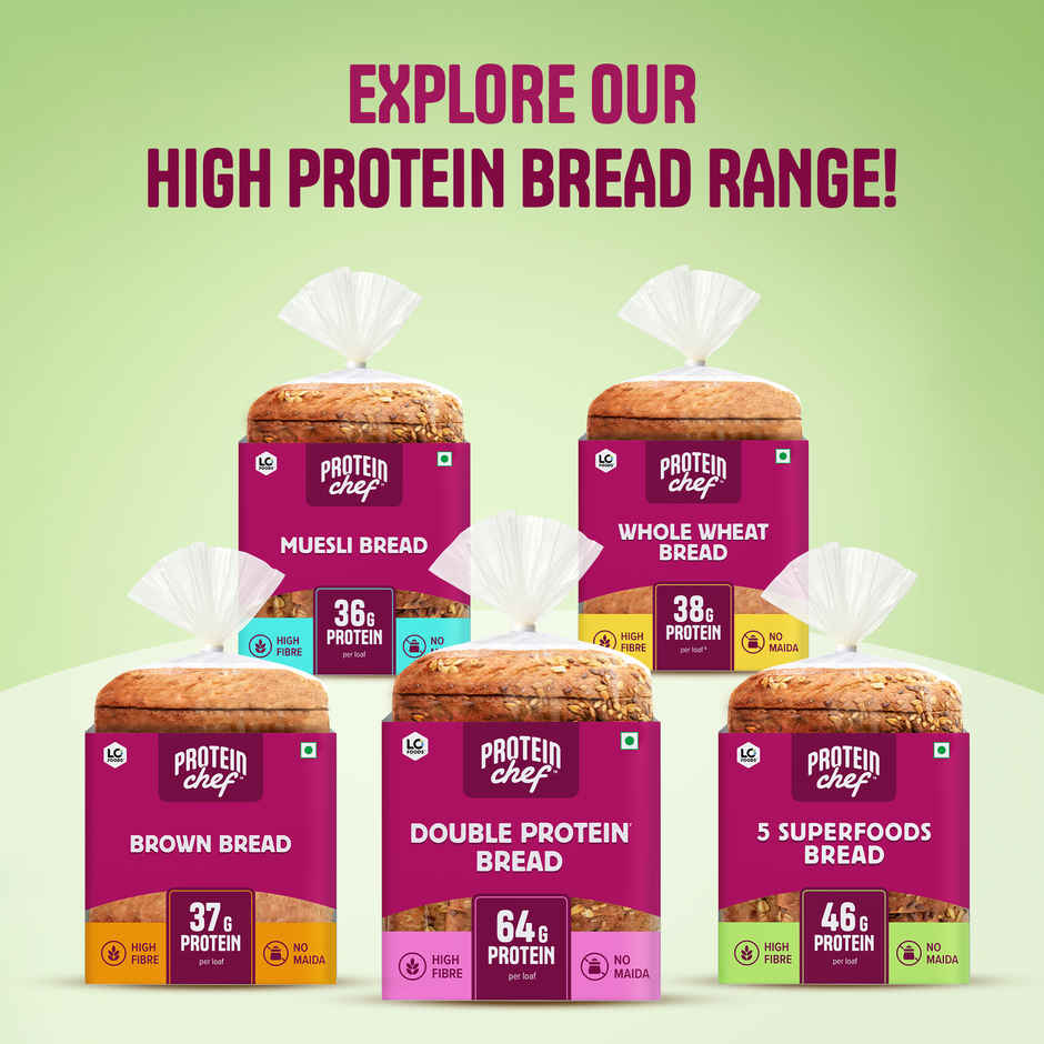 Protein Chef 46g Protein Multigrain Bread, 5 Superfoods + Wheat