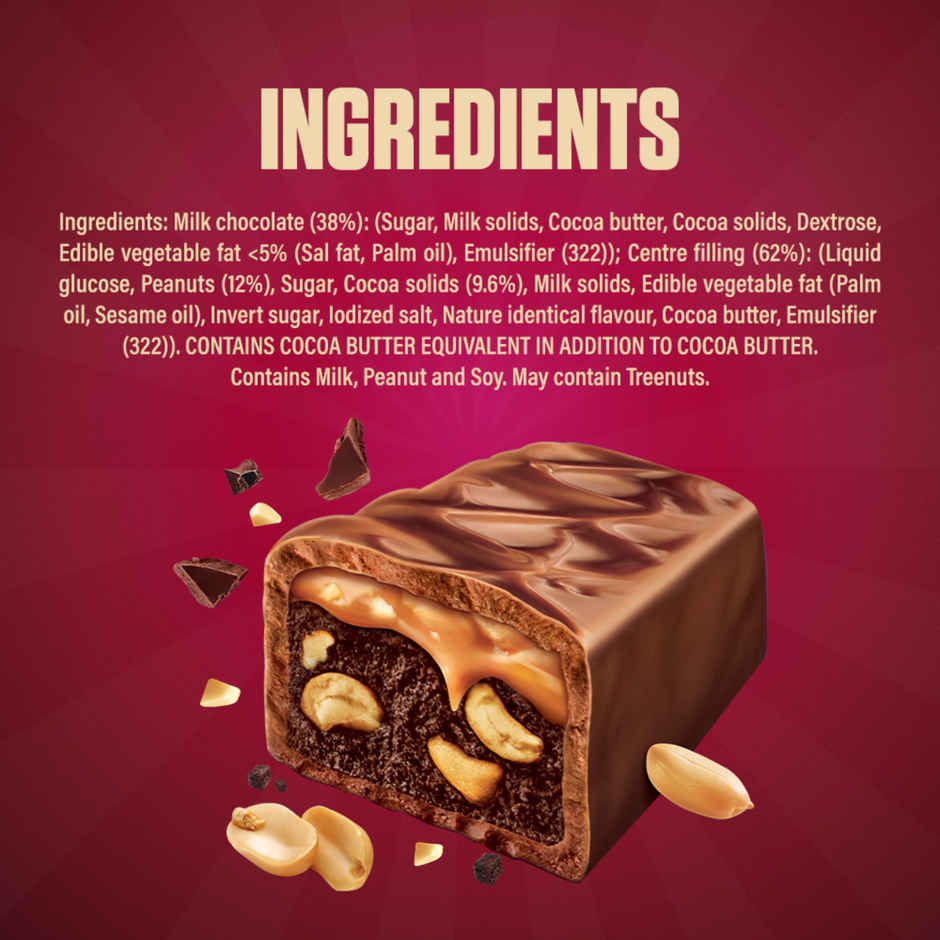 Snickers Peanut Brownie Chocolate Bar | Loaded with Brownie, Peanuts & Caramel