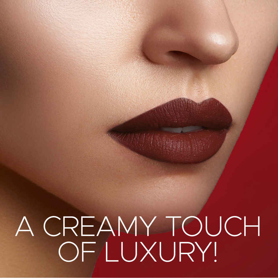 Hilary Rhoda Creamy Touch Lipstick | Infused with Olive Oil, Shea Butter(Red Wine - Shade 12)