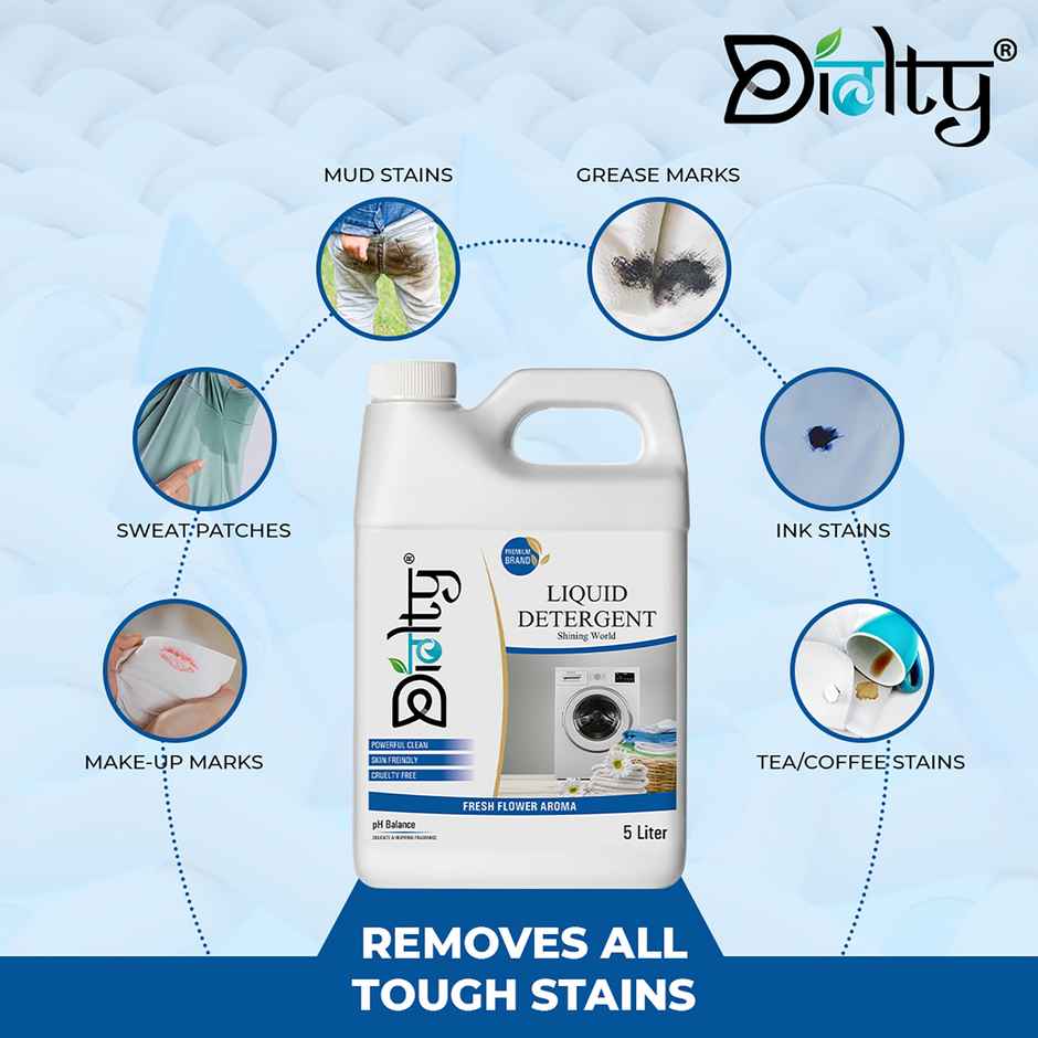 Diolty Fresh Top & Front Load Washing Machine Detergent Liquid