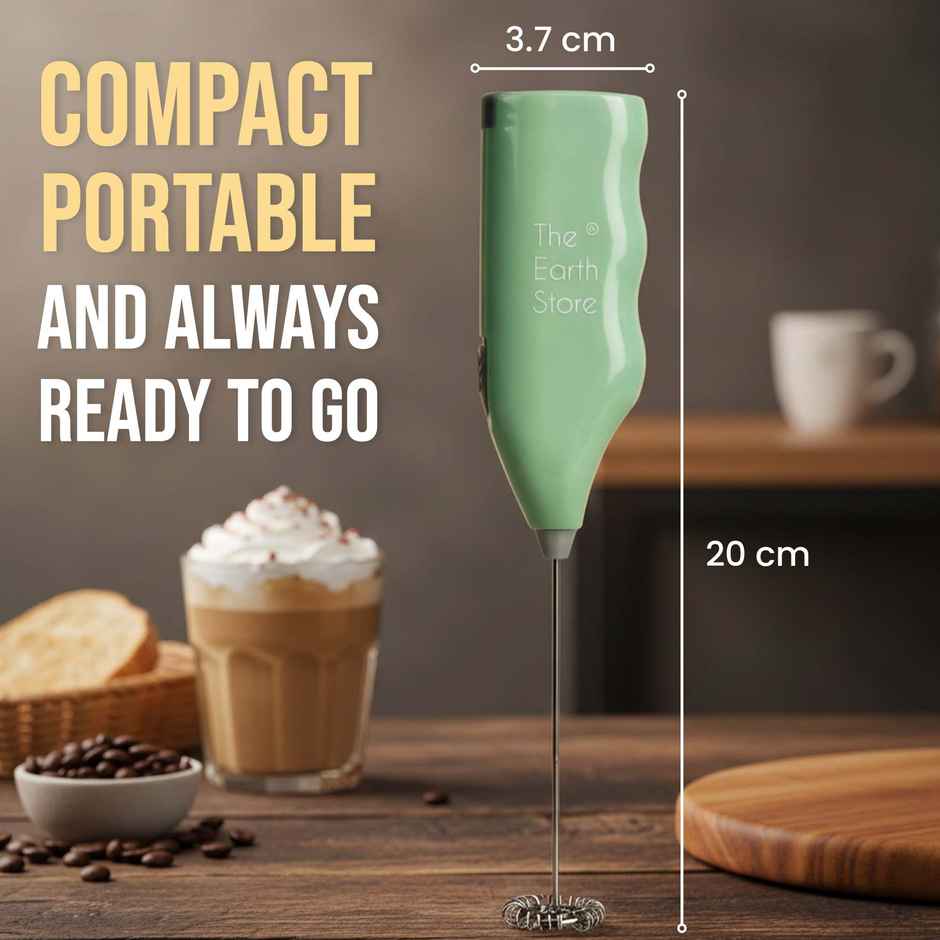 The Earth Store Handheld Assorted Electric Coffee Frother | Battery Operated